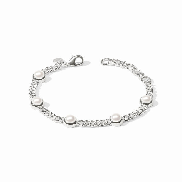 Dolce Delicate Silver Bracelet in Pearl