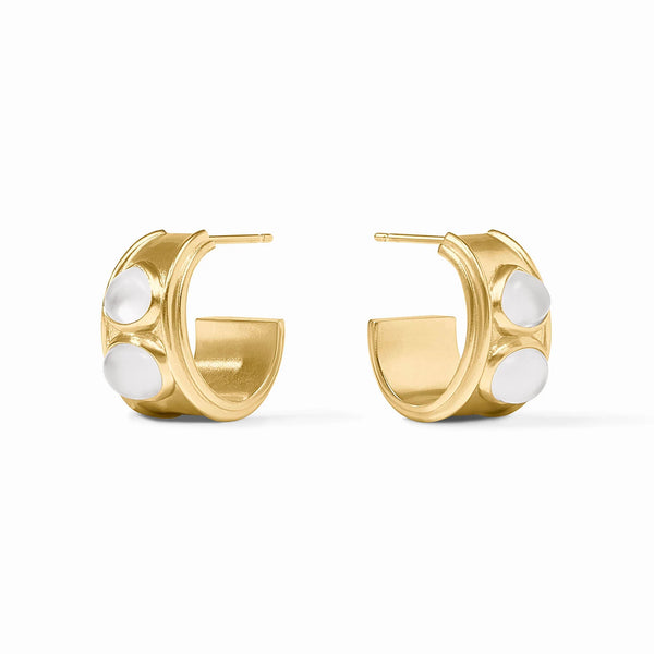 Dolce Stone Hoop Earrings