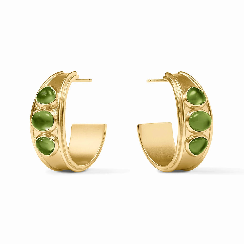 Dolce Stone Hoop Earrings