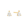 Pear CZ Studs