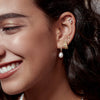 Pavé CZ Climber Stud Earrings