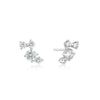 Pavé CZ Climber Stud Earrings