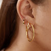 Plain Oversized Hoops