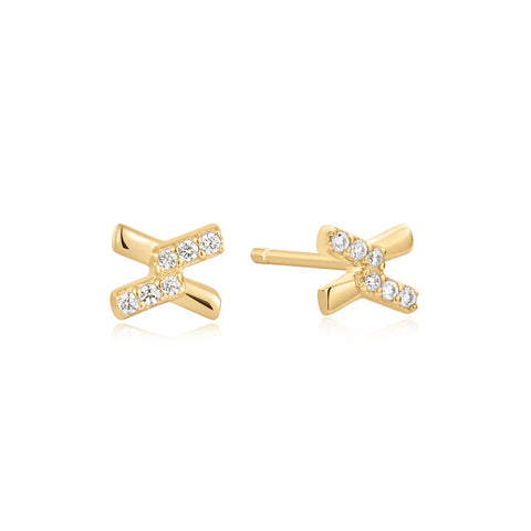 Cross CZ Studs