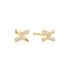 Cross CZ Studs
