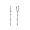 Multi Diamond Shape Pavé Drop Huggies