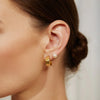Flat Medium Hoop Earrings