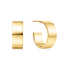 Flat Medium Hoop Earrings