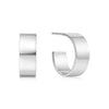 Flat Medium Hoop Earrings