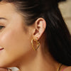 Medium Heart Hoop Earrings