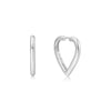 Medium Heart Hoop Earrings