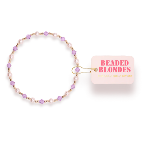 Light Purple Pearl June Bracelet