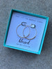 Blessed Morse Code Hoop Earrings