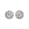 Lab Created Diamond Halo Stud Earrings