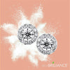 Lab Created Diamond Halo Stud Earrings