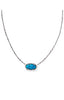 Elisa Bamboo Frame Pendant Necklace
