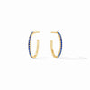Windsor Hoop Earrings in Sapphire