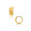 Brennan Hammered Huggie Hoop Earring