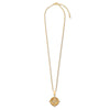 Heidi Heart Disc Pendant Necklace
