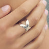 Catalina Adjustable X Ring in Silver