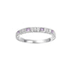 Alexandrite & Diamond Birthstone Band