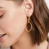 Fleur-de-Lis 2 in 1 Hoop Earrings