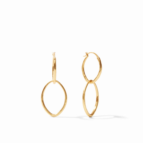 Fleur-de-Lis 2 in 1 Hoop Earrings