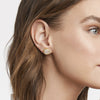 Fleur-de-Lis Pave Stud Earrings