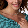 Florentine Demi Delicate Station Necklace in Silver