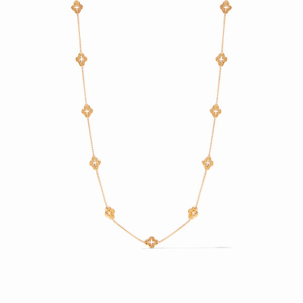 Florentine Demi Delicate Station Necklace in Gold