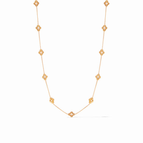 Florentine Demi Delicate Station Necklace in Gold