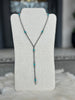Sterling Silver Turquoise Graduated Y Necklace