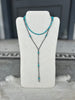 Sterling Silver Turquoise Graduated Y Necklace