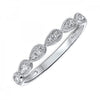 Pear Shaped Diamond Stackable Band