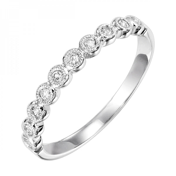 Round Milgrain Bezel Diamond Band