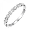 Round Milgrain Bezel Diamond Band