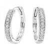 Diamond Huggie Hoop Earring