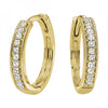 Diamond Huggie Hoop Earring