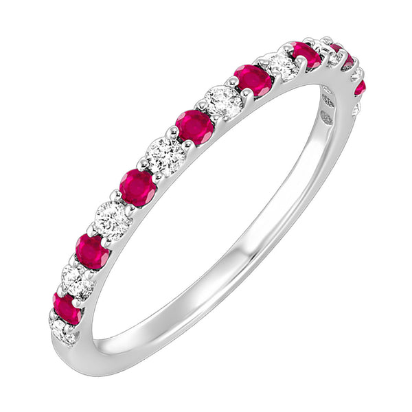 Ruby & Diamond Alternating Band