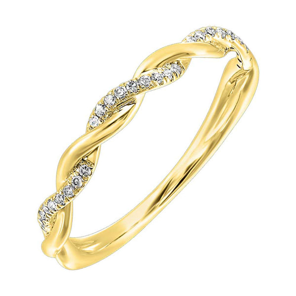 Intertwined Diamond Gold Band