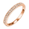 Diamond Milgrain Band