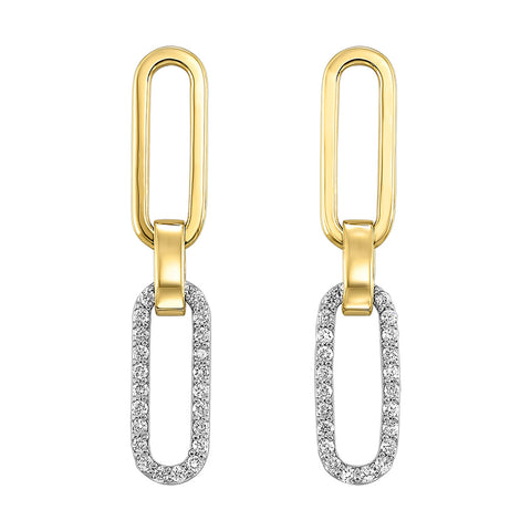 Diamond Link Earrings