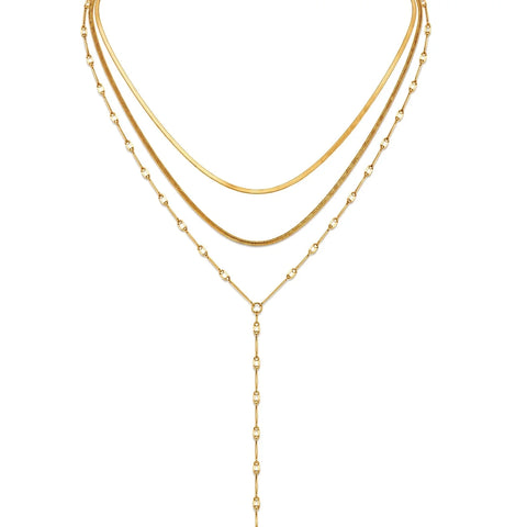 Anarosa Layered Lariat Necklace