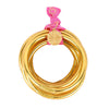 Gold All Weather Bangles - Serenity Prayer - Set of 9