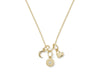 Arlene Charm Necklace in White CZ