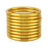 Gold All Weather Bangles - Serenity Prayer - Set of 9