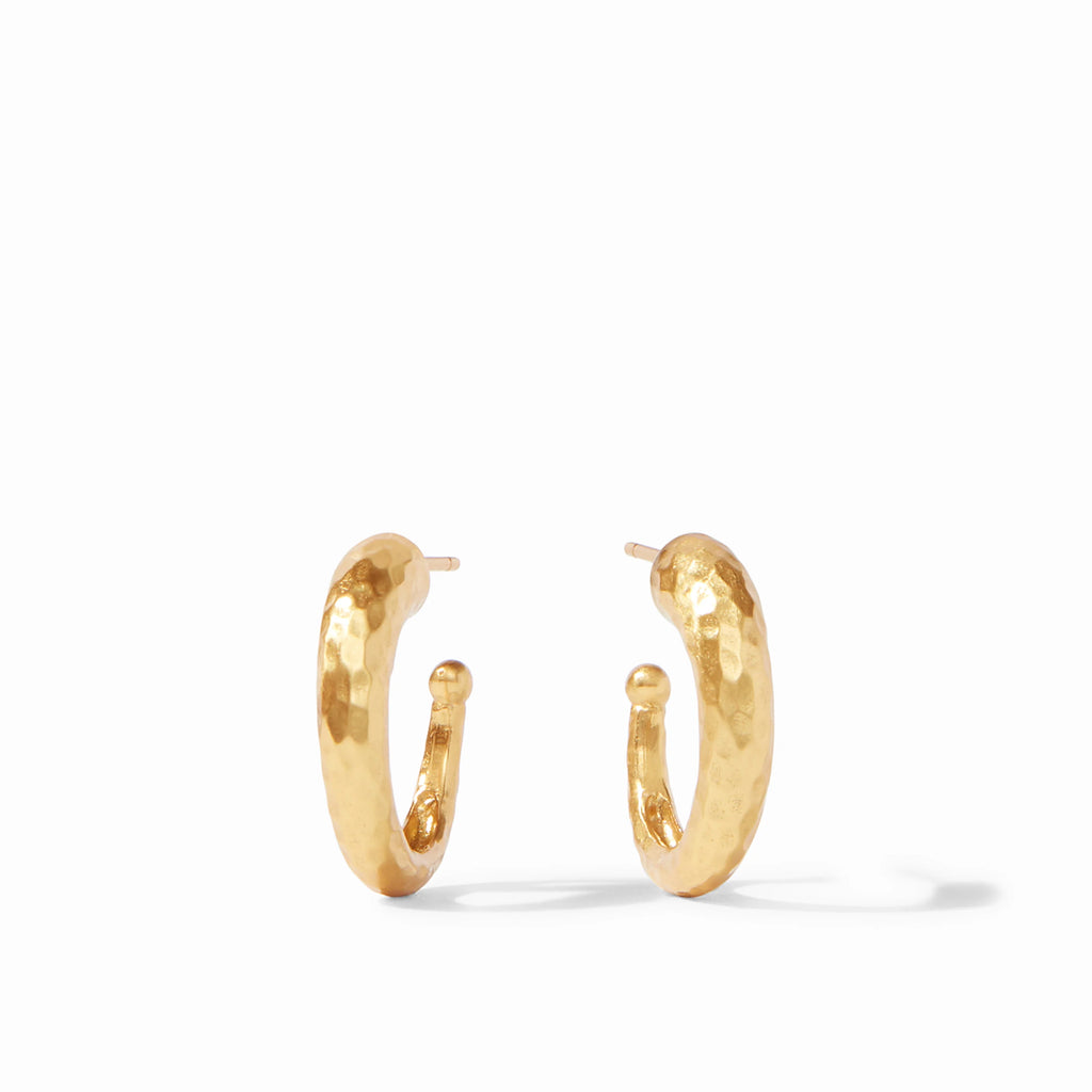 Hammered Hoop Earrings