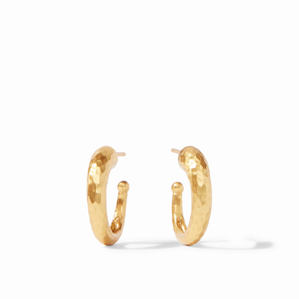 Hammered Hoop Earrings