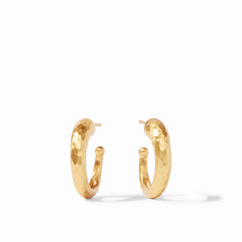 Hammered Hoop Earrings
