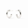 Havana Hoop Earrings in Silver